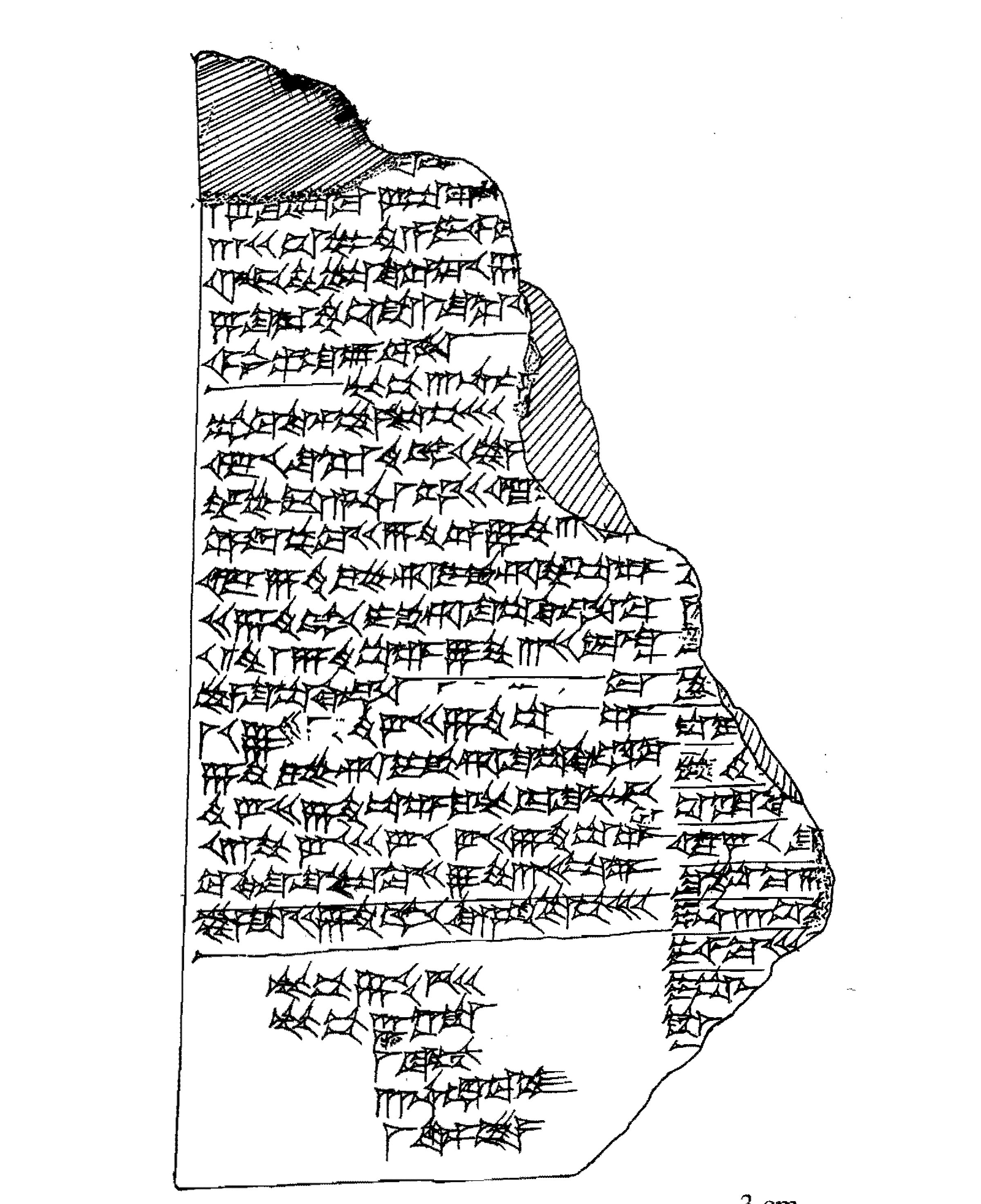 A Babylonian tablet