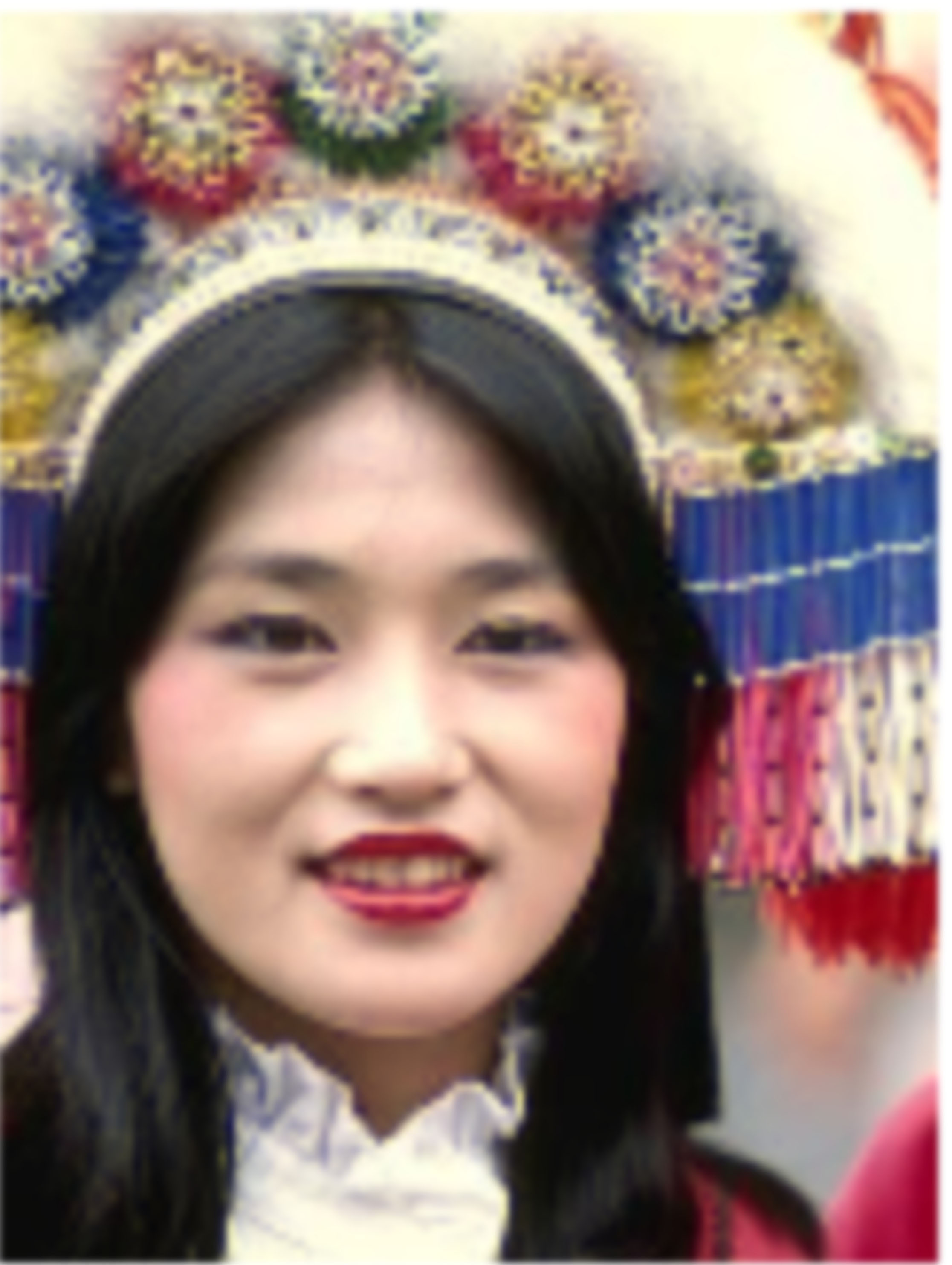An image of a Chinese girl at a celebration